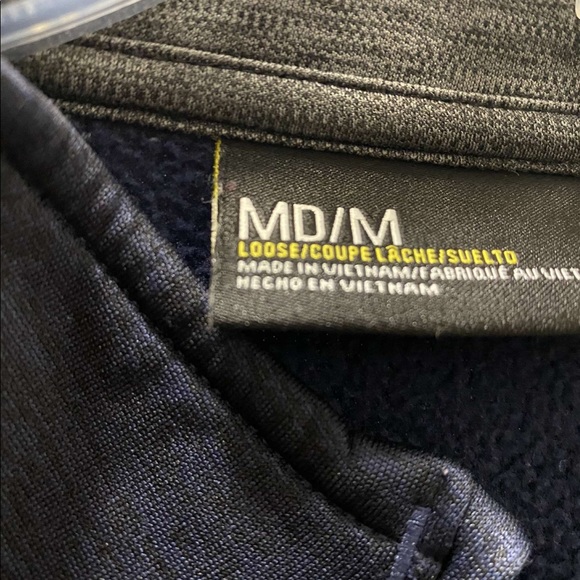 UA Storm 1 fleece Jacket Navy Blue - Picture 2 of 5